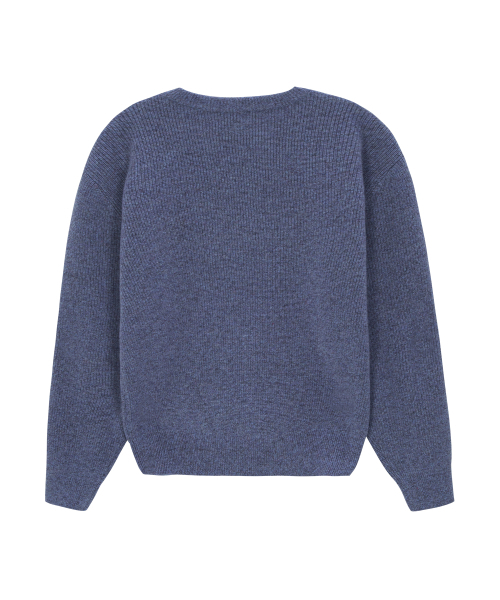 UNGIMMICK(アンジミック)の「CREWNECK SUPERFINE MERINO WOOL SWEATER (SORA)(ニット/セーター・メンズ・その他・MEDIUM/LARGE)」の2枚目の写真