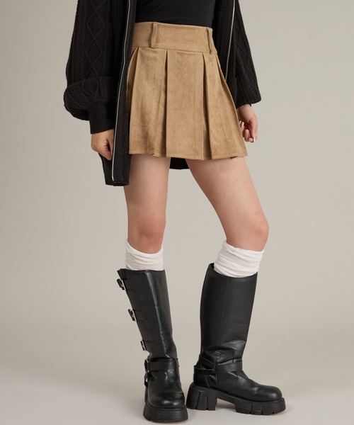 apres jour mignon(アプレジュールミニョン)の「【セット着用可能】スタッズ付きプリーツスカート(スカート・レディース・ベージュ/ブラウン系その他・LARGE/フリー)」の11枚目の写真