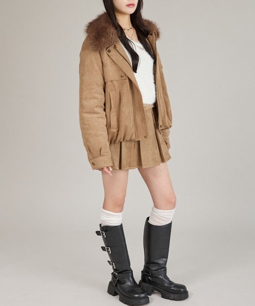apres jour mignon(アプレジュールミニョン)の「【セット着用可能】スタッズ付きプリーツスカート(スカート・レディース・ベージュ/ブラウン系その他・LARGE/フリー)」の22枚目の写真
