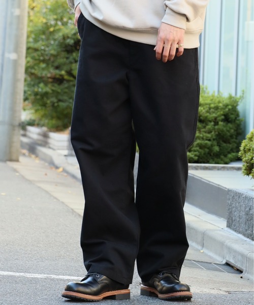 HANES(ヘインズ)の「【HANES/ヘインズ】ワイドフィット ノータックチノパンツ(チノパンツ・メンズ・ベージュ/ブラック/カーキ・L/S/M/LL)」の17枚目の写真