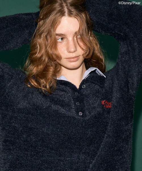 PIZZA PLANET】衿付きニットプルオーバー（ニット/セーター）｜Disney