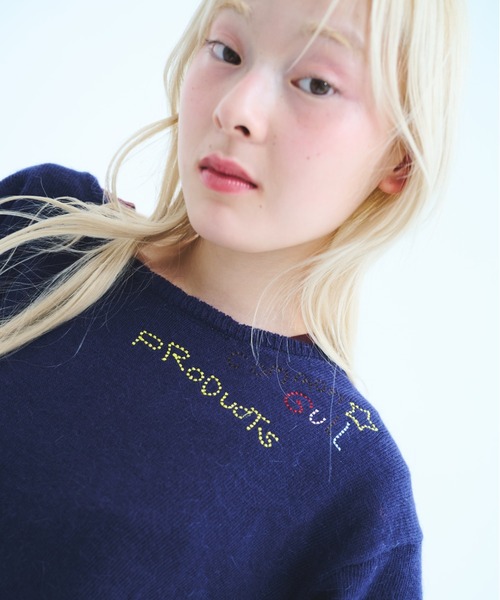 common gull products.(コモンガルプロダクツ)の「針と糸とGULLニット(ニット/セーター・レディース・ネイビー/パープル系/ライトブルー・SMALL/MEDIUM/LARGE)」の8枚目の写真