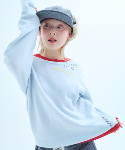 common gull products.(コモンガルプロダクツ)の「針と糸とGULLニット(ニット/セーター・レディース・ネイビー/パープル系/ライトブルー・SMALL/MEDIUM/LARGE)」の20枚目の写真
