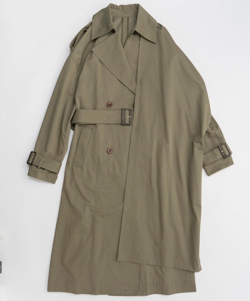 Drape Scarf Long Trench Coat/ドレープスカーフロングトレンチコート