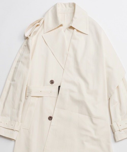 Drape Scarf Long Trench Coat/ドレープスカーフロングトレンチコート