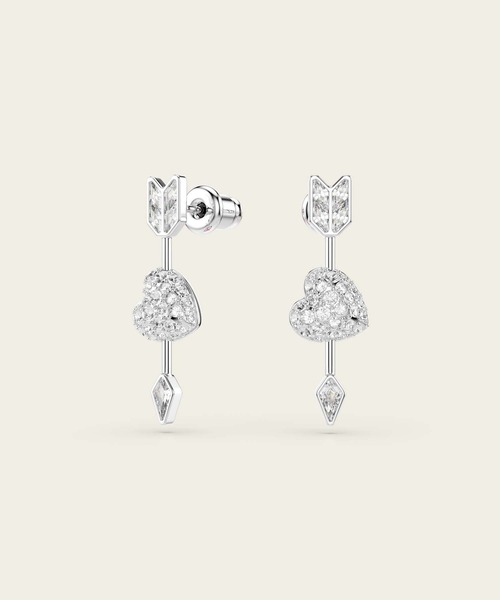Swarovski ピアス(両耳用) 公式】【スワロフスキー】Idyllia ドロップピアス, ミックスカット