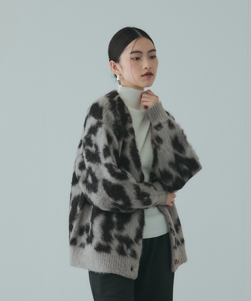 VICKY（ビッキー）の「レオパードJQDシャギーニットカーディガン（カーディガン/ボレロ・レディース・ベージュ系その他/グレー系その他・M）」の18枚目の写真
