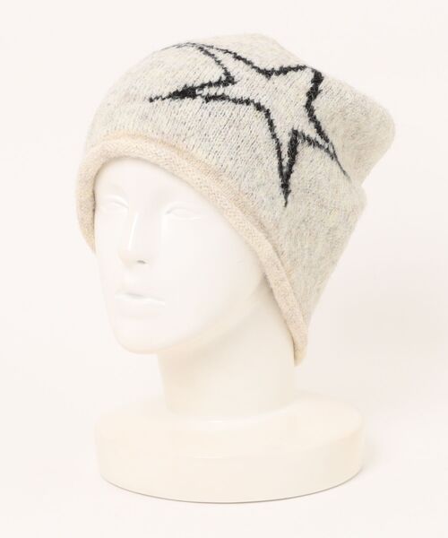 WEGO（ウィゴー）の「WEGO/スタージャガードビーニー（ニットキャップ/ビーニー・レディース・ブラウン/オフホワイト・FREE）」の8枚目の写真