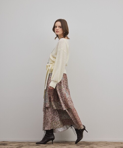 GRACE CONTINENTAL(グレースコンチネンタル)の「パッチワークプリントスカート(スカート・レディース・ベージュ・36)」の10枚目の写真