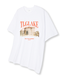 ウォータービルディング オーバーサイズ 半袖Tシャツ ホワイト