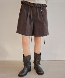 OURO（アウロ）の「RUFFLE STRING PANTS [ CHARCOAL ]（その他パンツ）」