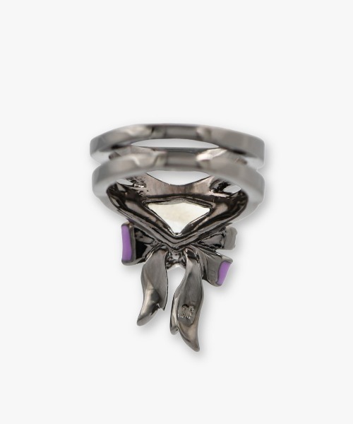 ANNA SUI(アナスイ)の「リボンモチーフ リング(リング・レディース・パープル/ブラック・L/LL/M)」の6枚目の写真