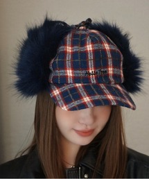 Vipoa | チェック柄フライトキャップ(キャップ)