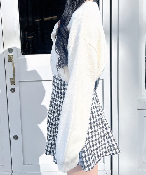 INGNI（イング）の「リボン×ビジューもちもちニット（ニット/セーター・レディース・サックスブルー/ブラック/オフホワイト/ピンク・M）」の19枚目の写真