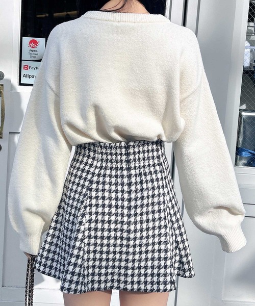 INGNI（イング）の「リボン×ビジューもちもちニット（ニット/セーター・レディース・サックスブルー/ブラック/オフホワイト/ピンク・M）」の20枚目の写真