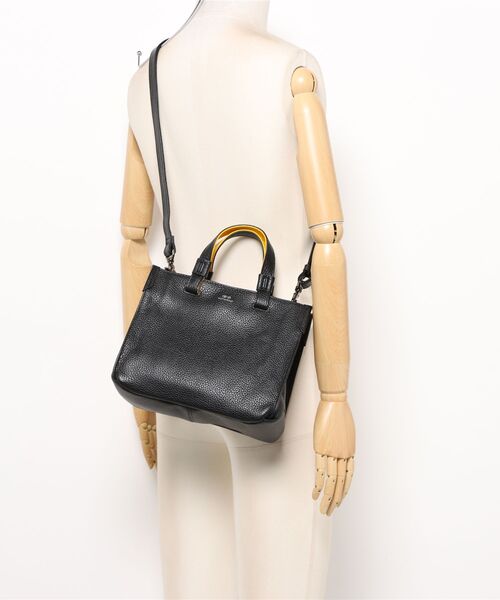 UNION STATION（ユニオンステーション）の「SEEKER別注 ミニトートバッグ / ハンドバッグ（トートバッグ・メンズ・ブラック系その他/ブラック×イエロー/ブラック×グレー・FREE）」の4枚目の写真