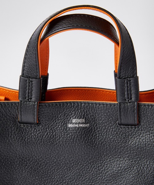 UNION STATION（ユニオンステーション）の「SEEKER別注 ミニトートバッグ / ハンドバッグ（トートバッグ・メンズ・ブラック系その他/ブラック×イエロー/ブラック×グレー・FREE）」の8枚目の写真