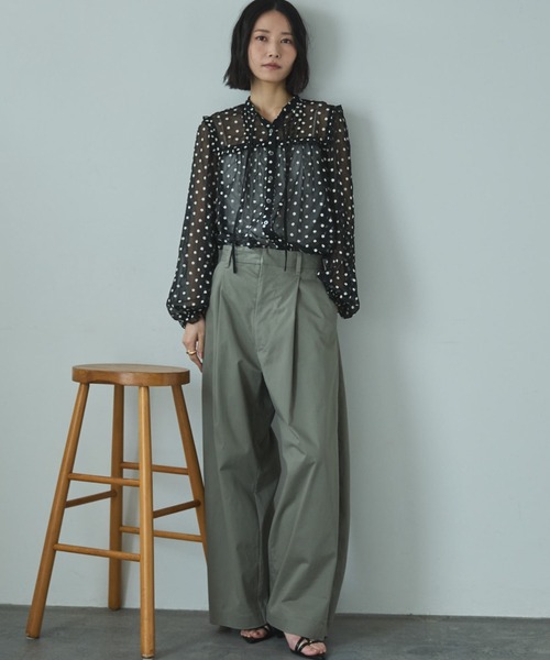 Doux archives（ドゥアルシーヴ）の「フラワー刺繍シアーブラウス（シャツ/ブラウス・レディース・ブラック/オフホワイト・FREE）」の22枚目の写真