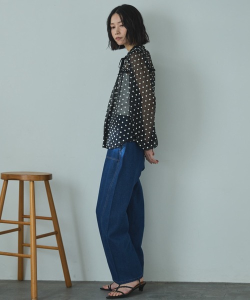 Doux archives（ドゥアルシーヴ）の「フラワー刺繍シアーブラウス（シャツ/ブラウス・レディース・ブラック/オフホワイト・FREE）」の20枚目の写真