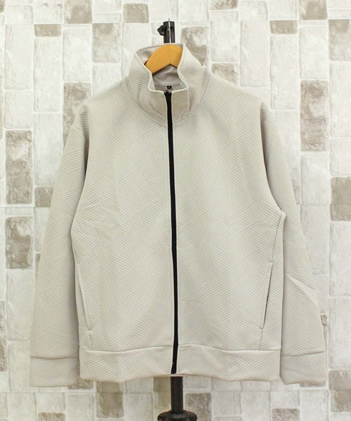 TopIsm（トップイズム）の「膨れジャガード フルジップ スタンドカーディガン（カーディガン/ボレロ・メンズ・チャコールグレー/ブラック/アイボリー・LL/L/M）」の4枚目の写真