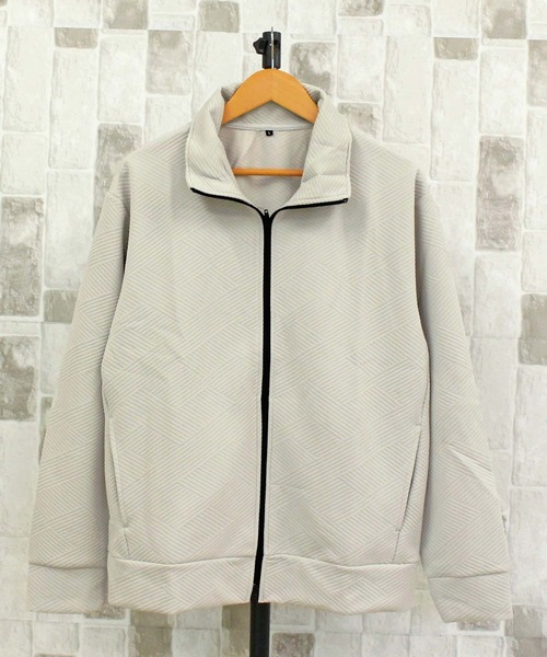 TopIsm（トップイズム）の「膨れジャガード フルジップ スタンドカーディガン（カーディガン/ボレロ・メンズ・チャコールグレー/ブラック/アイボリー・LL/L/M）」の5枚目の写真