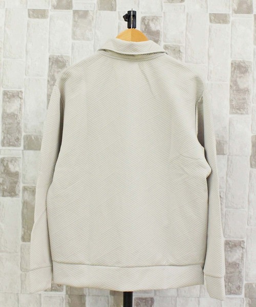 TopIsm（トップイズム）の「膨れジャガード フルジップ スタンドカーディガン（カーディガン/ボレロ・メンズ・チャコールグレー/ブラック/アイボリー・LL/L/M）」の6枚目の写真