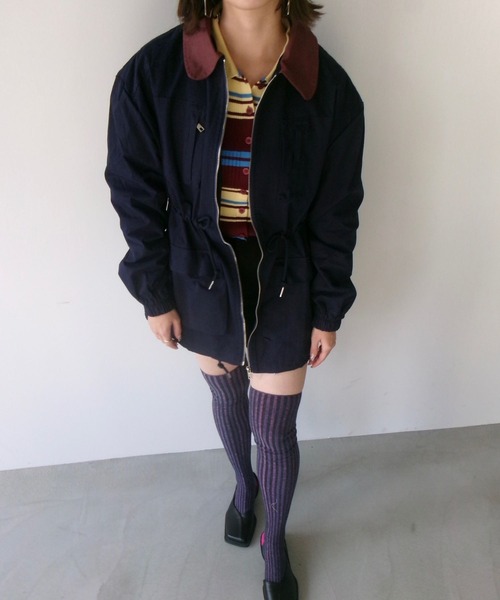 SANSeLF(サンセルフ)の「【SANSeLF】ドローコードジップジャケット saw25a073(その他アウター・レディース・ネイビー・FREE)」の8枚目の写真