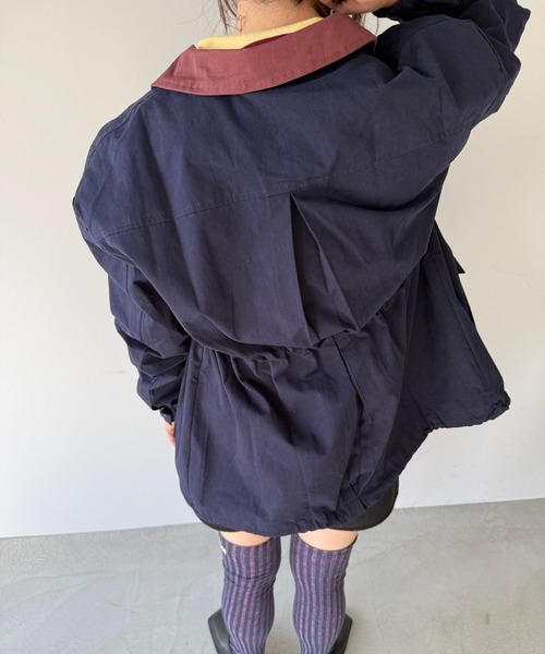 SANSeLF(サンセルフ)の「【SANSeLF】ドローコードジップジャケット saw25a073(その他アウター・レディース・ネイビー・FREE)」の11枚目の写真