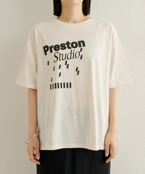 Omekashi（オメカシ）の「ロゴT（Tシャツ/カットソー・レディース・オフホワイト/ブラック・FREE）」の18枚目の写真