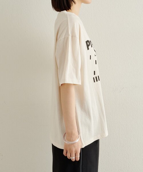 Omekashi（オメカシ）の「ロゴT（Tシャツ/カットソー・レディース・オフホワイト/ブラック・FREE）」の19枚目の写真