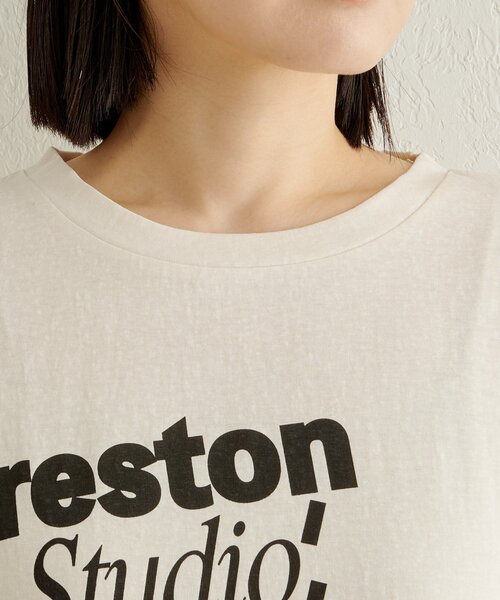 Omekashi（オメカシ）の「ロゴT（Tシャツ/カットソー・レディース・オフホワイト/ブラック・FREE）」の21枚目の写真