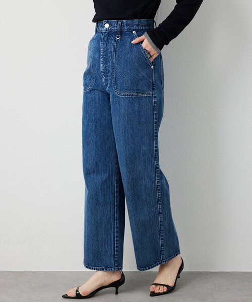 THE PAUSE（ザ ポーズ）の「【THE PAUSE】デニムベイカーパンツ（デニムパンツ・レディース・ブルー・36/38）」の4枚目の写真