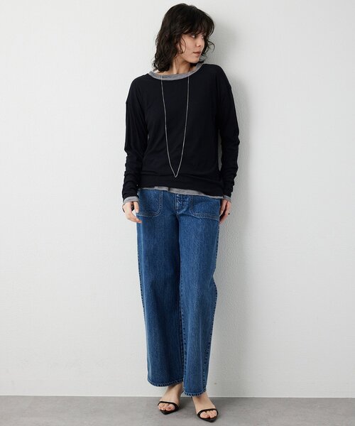 THE PAUSE（ザ ポーズ）の「【THE PAUSE】デニムベイカーパンツ（デニムパンツ・レディース・ブルー・36/38）」の17枚目の写真