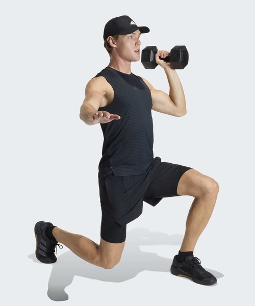 adidas(アディダス)の「D4T ワークアウト 2-IN-1 ショーツ / ハーフパンツ / アディダス adidas(その他パンツ・メンズ・ブラック・SMALL/MEDIUM/LARGE/3XL/XX-LARGE/X-LARGE)」の5枚目の写真