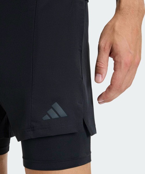 adidas(アディダス)の「D4T ワークアウト 2-IN-1 ショーツ / ハーフパンツ / アディダス adidas(その他パンツ・メンズ・ブラック・SMALL/MEDIUM/LARGE/3XL/XX-LARGE/X-LARGE)」の3枚目の写真