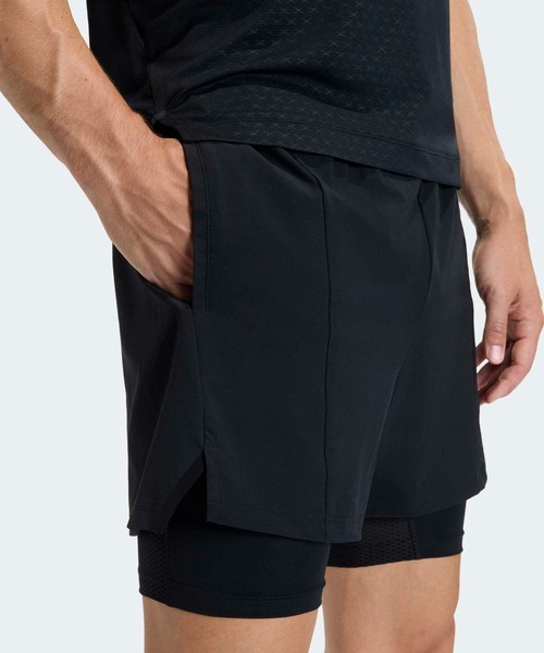 adidas(アディダス)の「D4T ワークアウト 2-IN-1 ショーツ / ハーフパンツ / アディダス adidas(その他パンツ・メンズ・ブラック・SMALL/MEDIUM/LARGE/3XL/XX-LARGE/X-LARGE)」の4枚目の写真