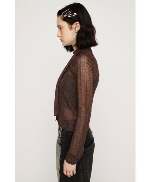 SLY(スライ)の「TIE RIBBON KNIT TOPS タイリボン ニット トップス 春服(ニット/セーター・レディース・ブラック/レッド/ブラウン・FREE)」の15枚目の写真