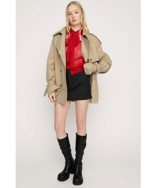 SLY(スライ)の「TIE RIBBON KNIT TOPS タイリボン ニット トップス 春服(ニット/セーター・レディース・ブラック/レッド/ブラウン・FREE)」の20枚目の写真