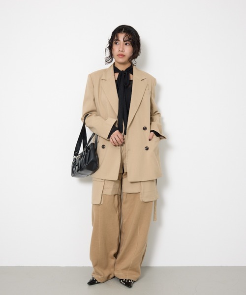 SLY(スライ)の「TIE RIBBON KNIT TOPS タイリボン ニット トップス 春服(ニット/セーター・レディース・ブラック/レッド/ブラウン・FREE)」の22枚目の写真