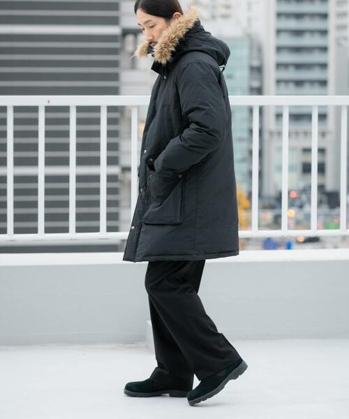 ITEMS URBANRESEARCH(アイテムズ アーバンリサーチ)の「770FP撥水フィールドダウンコート(ダウンジャケット/コート・メンズ・ベージュ/ブラック・LARGE/MEDIUM)」の20枚目の写真