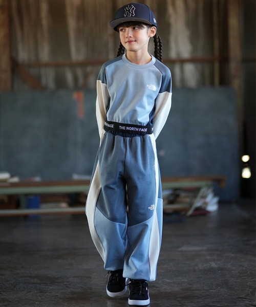 THE NORTH FACE(ザノースフェイス)の「THE NORTH FACE ザ・ノース・フェイス ワイドシルエット パンツ NBJ32602(その他パンツ・キッズ・グレー×サックスブルー/ブラック×ベージュ・130cm/140cm/150cm/160cm)」の5枚目の写真