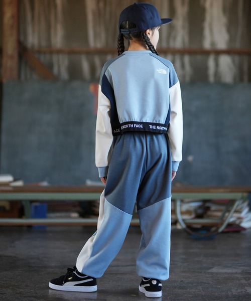 THE NORTH FACE(ザノースフェイス)の「THE NORTH FACE ザ・ノース・フェイス ワイドシルエット パンツ NBJ32602(その他パンツ・キッズ・グレー×サックスブルー/ブラック×ベージュ・130cm/140cm/150cm/160cm)」の6枚目の写真