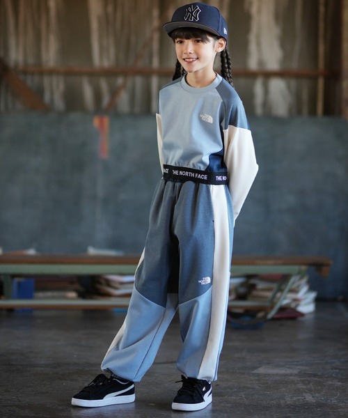 THE NORTH FACE(ザノースフェイス)の「THE NORTH FACE ザ・ノース・フェイス ワイドシルエット パンツ NBJ32602(その他パンツ・キッズ・グレー×サックスブルー/ブラック×ベージュ・130cm/140cm/150cm/160cm)」の7枚目の写真