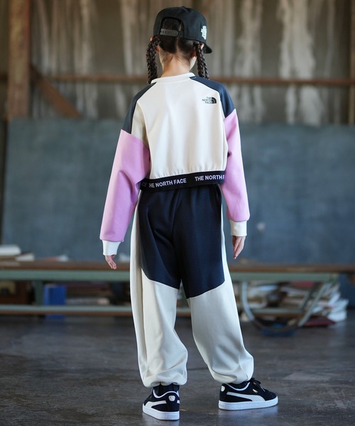 THE NORTH FACE(ザノースフェイス)の「THE NORTH FACE ザ・ノース・フェイス ワイドシルエット パンツ NBJ32602(その他パンツ・キッズ・グレー×サックスブルー/ブラック×ベージュ・130cm/140cm/150cm/160cm)」の12枚目の写真