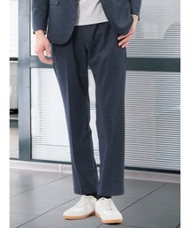 TAKA-Q | 【ストレッチ 手洗い可能】タカキュー ポンチ ノータック ビジネス スラックス パンツ 紺(セットアップ可能)(スーツパンツ)