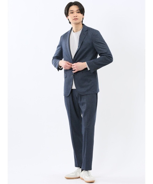 TAKA-Q(タカキュー)の「【ストレッチ 手洗い可能】タカキュー ポンチ ノータック ビジネス スラックス パンツ 紺(セットアップ可能)(スーツパンツ・メンズ・ネイビー・MEDIUM/LARGE/X-LARGE/3L/S)」の12枚目の写真