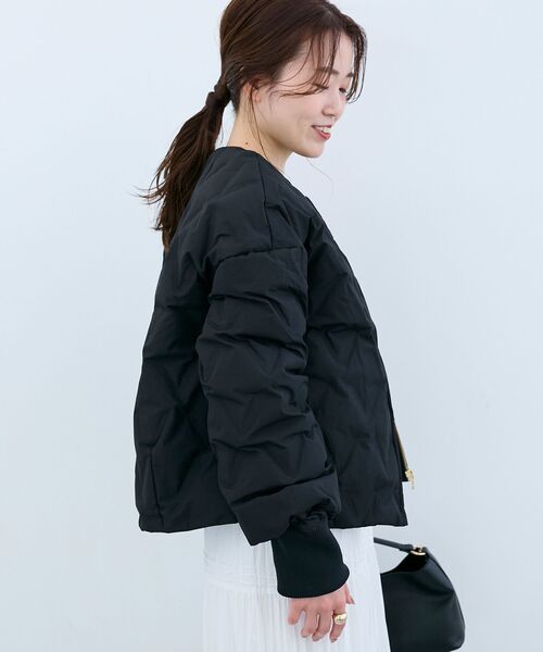 le.coeur blanc（ルクールブラン）の「ステッチレスコンパクトダウン（その他アウター・レディース・アイボリー/ブラック・38）」の17枚目の写真