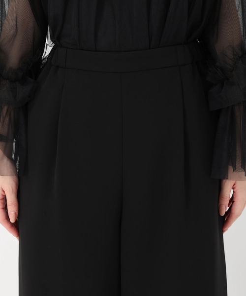 STRAWBERRY-FIELDS（ストロベリーフィールズ）の「チュール*ダブルクロス_チュールトップスパンツセットアップ（パンツドレス・レディース・ブラック・2）」の11枚目の写真