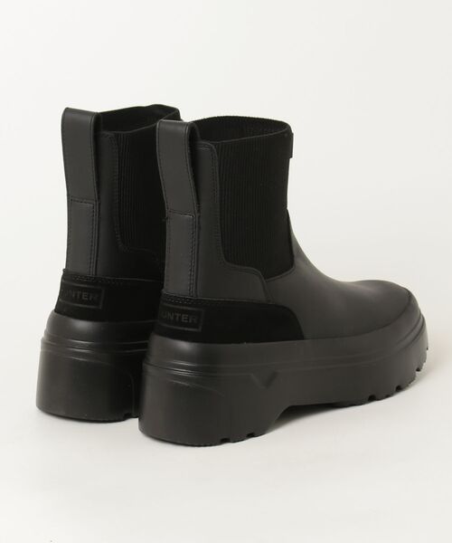 HUNTER（ハンター）の「HUNTER EXPLORER CHELSEA FLATFORM BOOT ハンター エクスプローラー チェルシー レインブーツ（レインシューズ・レディース・ブラック・5/6/4）」の6枚目の写真
