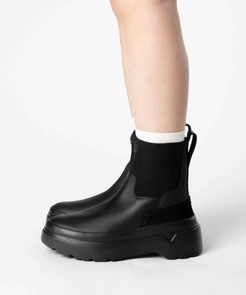 HUNTER（ハンター）の「HUNTER EXPLORER CHELSEA FLATFORM BOOT ハンター エクスプローラー チェルシー レインブーツ（レインシューズ・レディース・ブラック・5/6/4）」の10枚目の写真
